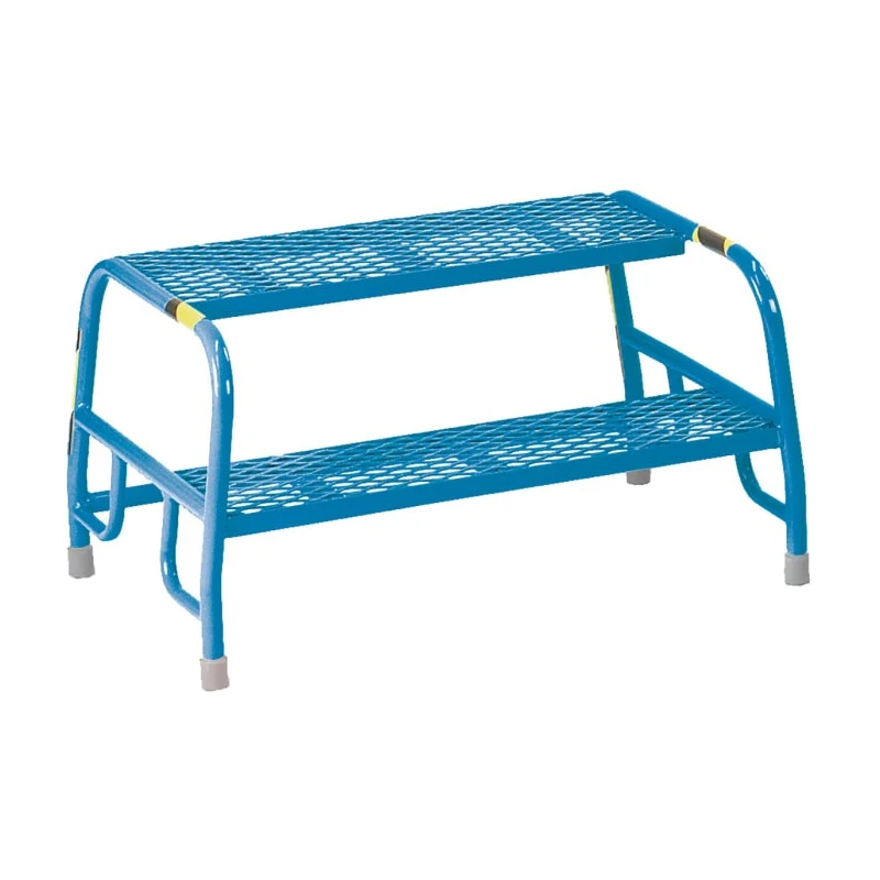 RS PRO Blue Steel 2 Tread Steps with 0.4m Platform Height 103-8705