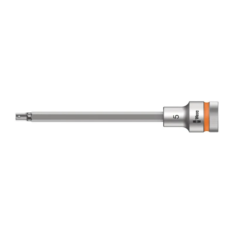 Wera 1/2 in Drive 5 mm Hexagon Hex Socket Chrome Vanadium Steel, 101.5mm Length 05003841001