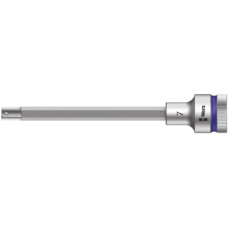 Wera 1/2 in Drive 7 mm Hexagon Chrome Vanadium Steel Socket, 101.5mm Overall Length 05003843001