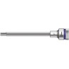Wera 1/2 in Drive 7 mm Hexagon Chrome Vanadium Steel Socket, 101.5mm Overall Length 05003843001