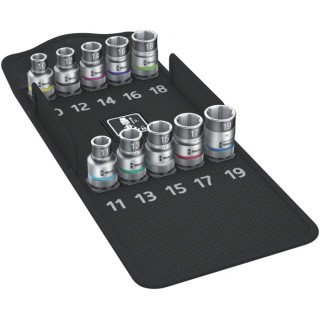 Wera 10-Piece 1/2 in Hexagon Socket Set with Holding Function 37mm Length 05004203001