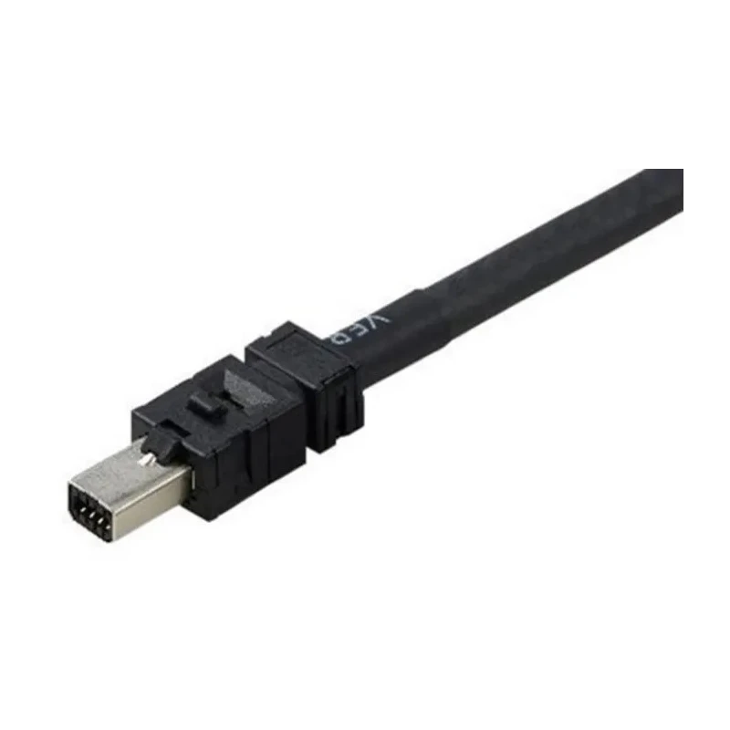 TE Connectivity Cat5e Ethernet Cable 8 Core Black 2 m F/UTP Polyurethane Cat5e 