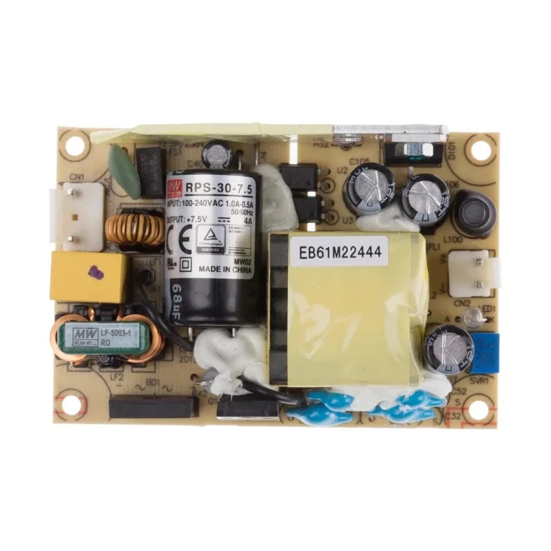 MEAN WELL RPS-30-7.5 Switching Power Supply 7.5V DC 30W PCB Mount 80-264V AC Input RPS-30-7.5