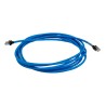 Omron Cat6a Shielded Screened Low Smoke Zero Halogen Ethernet Cable Blue 5m XS6W-6LSZH8SS500CM-B