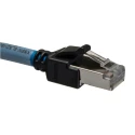 Omron Cat6a Shielded Screened Low Smoke Zero Halogen Ethernet Cable Blue 5m XS6W-6LSZH8SS500CM-B
