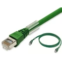 Omron XS6 Shielded Screened Cat5 Ethernet Cable 8 Core Green 2 m Polyurethane 