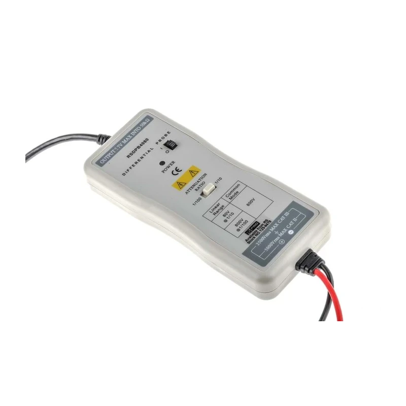 RS PRO High Voltage Differential Oscilloscope Probe 50 MHz Bandwidth 1.5kV CAT III 5ns Rise Time Model 123-6478
