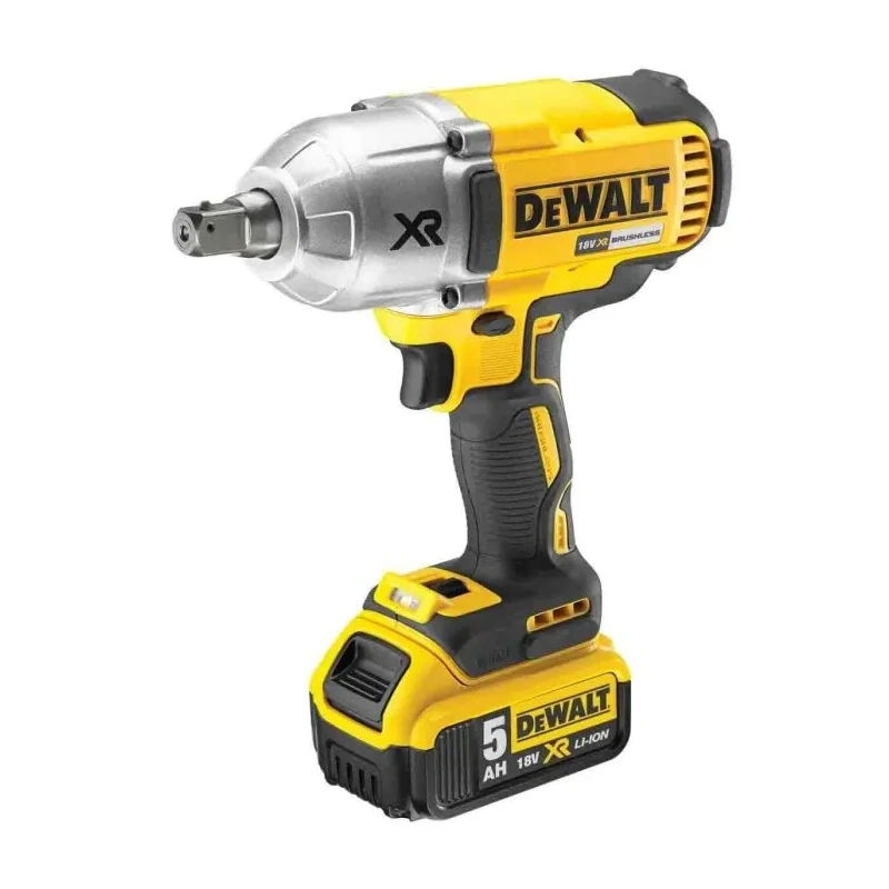 DeWALT 1/2 in 18V Brushless High Torque Impact Wrench 610W, 5 Ah Battery Capacity DCF899P2-GB