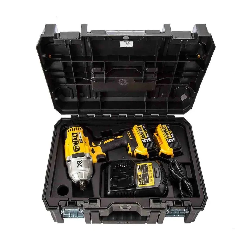 DeWALT 1/2 in 18V Brushless High Torque Impact Wrench 610W, 5 Ah Battery Capacity DCF899P2-GB