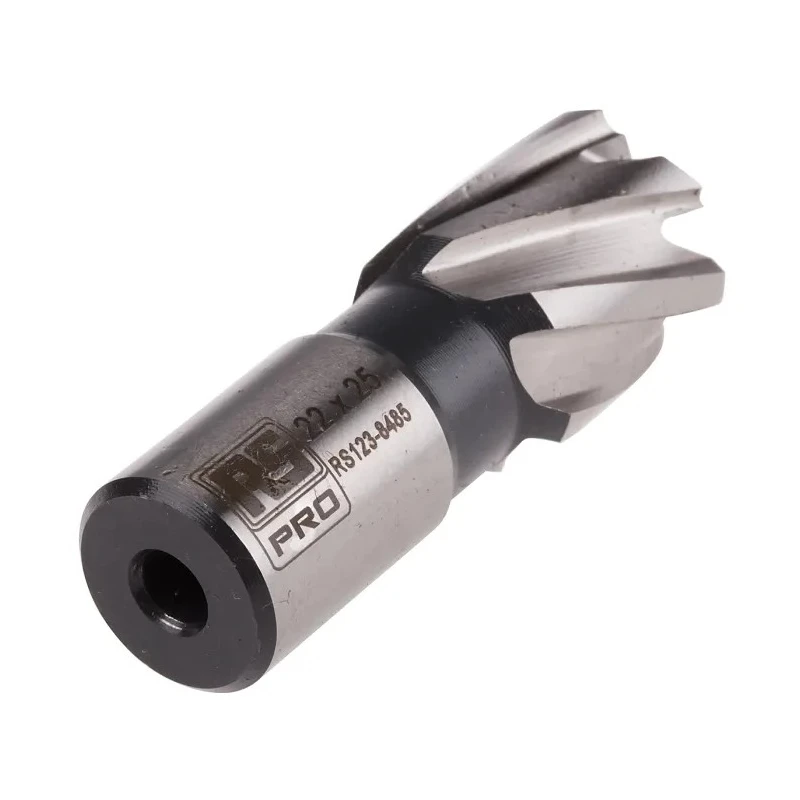 RS PRO High Speed Steel Magnetic Drill Bit Cutter Diameter 22 mm Cutting Depth 25 mm Shank Size 19.05 mm Straight 123-8485