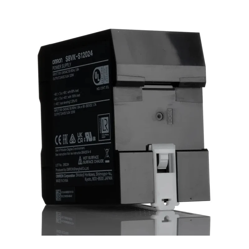 Omron S8VK-S Switched Mode DIN Rail Power Supply 24V DC, 5A Output, 120W, 1 Phase, IP20, CE Certified 