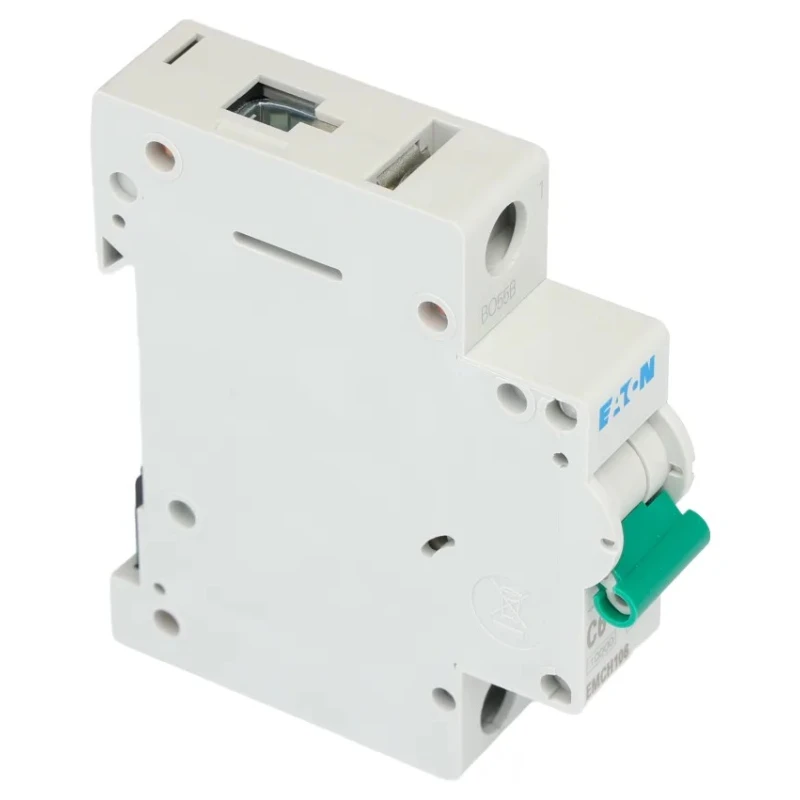 Eaton MEM Shield Miniature Circuit Breaker 1-Pole 6A Type C 240V AC 48V DC 10kA Breaking Capacity EMCH106 EMCH106