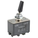 NKK Switches Toggle Switch Panel Mount On-Off DPST Screw Terminal 30 V dc 125 V ac S821D