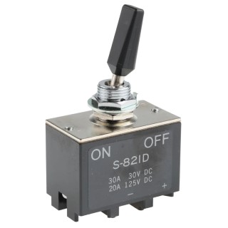 NKK Switches Toggle Switch Panel Mount On-Off DPST Screw Terminal 30 V dc 125 V ac S821D