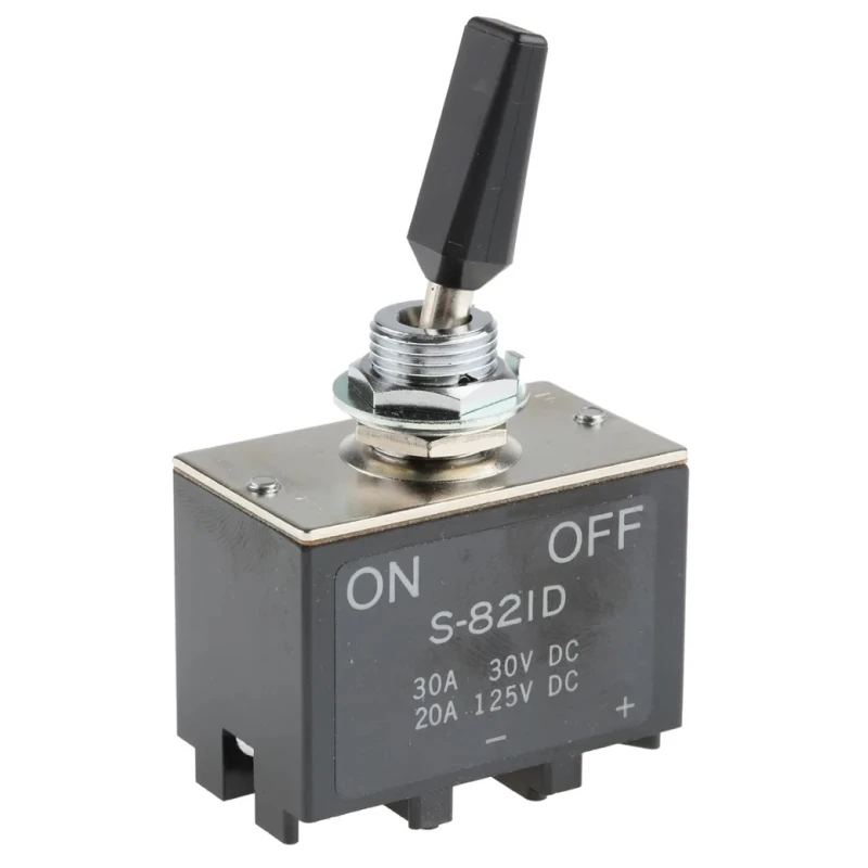 NKK Switches Toggle Switch Panel Mount On-Off DPST Screw Terminal 30 V dc 125 V ac S821D
