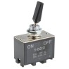 NKK Switches Toggle Switch Panel Mount On-Off DPST Screw Terminal 30 V dc 125 V ac S821D