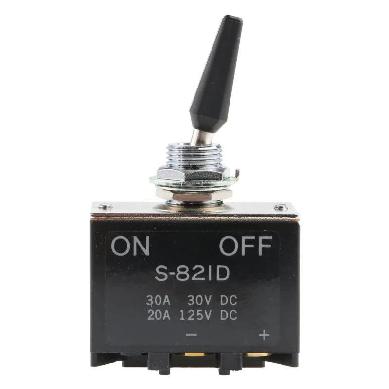NKK Switches Toggle Switch Panel Mount On-Off DPST Screw Terminal 30 V dc 125 V ac S821D