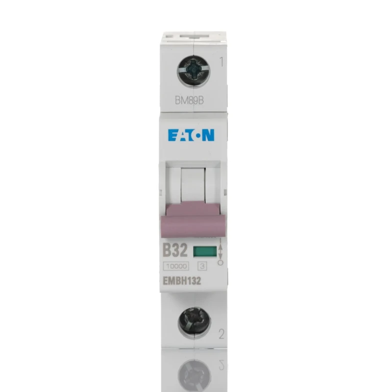 Eaton MEM Shield Miniature Circuit Breaker 1-Pole 32A Type B 240V AC 48V DC 10kA Breaking Capacity EMBH132 EMBH132