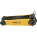 Bahco 7 Piece Folding Imperial Hex Key Set, Hex Size 2.38 to 9.53 mm TAHBE-9787