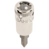 Bahco Screwdriver Bit, 1/4 in Square Drive, PH2 Size, 36 mm Overall Length TAH08-PH2