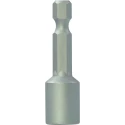 RS PRO Hex Socket Screwdriver Bit 9.53 mm Size, 6.35 mm Drive Size, 50 mm Overall Length, Magnetic Material 125-0411