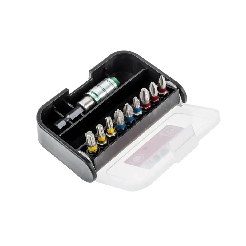 RS PRO Screwdriver Bit Set Phillips Pozidriv Torx Stainless Steel 10 Pieces 1/4 in Drive 25mm Overall Length 125-0435