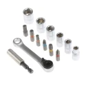 RS PRO 24 Piece Nut Driver Set Torq Phillips Hex Socket Pozidriv Stainless Steel 1/4 in Drive 125-0442