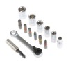 RS PRO 24 Piece Nut Driver Set Torq Phillips Hex Socket Pozidriv Stainless Steel 1/4 in Drive 125-0442
