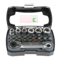 RS PRO 24 Piece Nut Driver Set Torq Phillips Hex Socket Pozidriv Stainless Steel 1/4 in Drive 125-0442