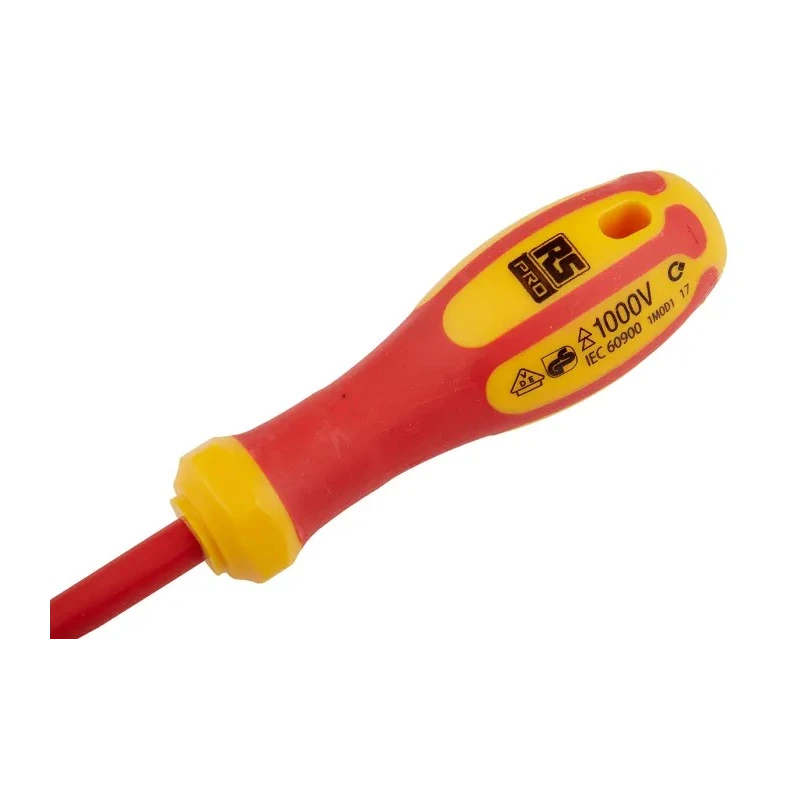 RS PRO Insulated Screwdriver MOD1 Tip, 80 mm Blade, Plastic Handle, VDE 1000V Approved, 180mm Overall MOD1