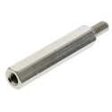 HARWIN M3 Brass Hex Standoff, 25 mm Body Length, 6 mm Stud Length R30-3002502