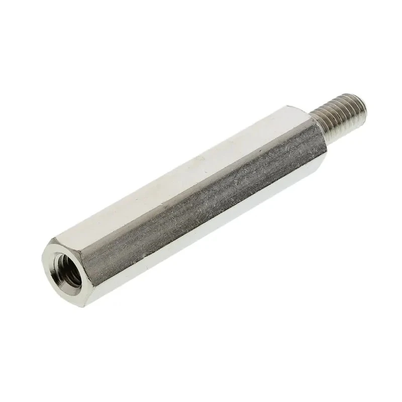 HARWIN M3 Brass Hex Standoff, 25 mm Body Length, 6 mm Stud Length R30-3002502