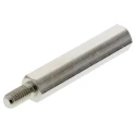 HARWIN M3 Brass Hex Standoff, 25 mm Body Length, 6 mm Stud Length R30-3002502