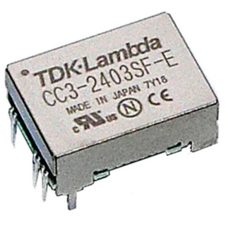TDK-Lambda CC-E Series DC/DC Converter, 12V DC Output, 3W Power, 9-18V Input, Surface Mount, Japan CC3-1212SR-E