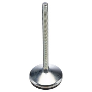 RS PRO M12 80 mm Diameter Adjustable Foot Mild Steel with 1000 kg Static Load Capacity 10° Tilt Angle 126-3553