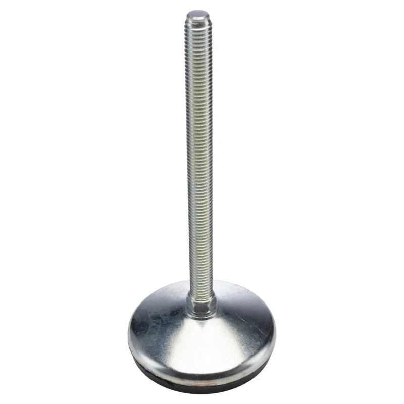 RS PRO M12 80 mm Diameter Adjustable Foot Mild Steel with 1000 kg Static Load Capacity 10° Tilt Angle 126-3553