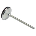 RS PRO M12 80 mm Diameter Adjustable Foot Mild Steel with 1000 kg Static Load Capacity 10° Tilt Angle 126-3553