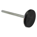 RS PRO M12 80 mm Diameter Adjustable Foot Mild Steel with 1000 kg Static Load Capacity 10° Tilt Angle 126-3553