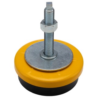 RS PRO M16 Adjustable Foot, Mild Steel, 1500 kg Static Load Capacity, 120mm Overall Height 126-3897