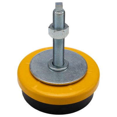 RS PRO M16 Adjustable Foot, Mild Steel, 1500 kg Static Load Capacity, 120mm Overall Height 126-3897