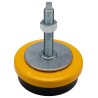 RS PRO M16 Adjustable Foot, Mild Steel, 1500 kg Static Load Capacity, 120mm Overall Height 126-3897