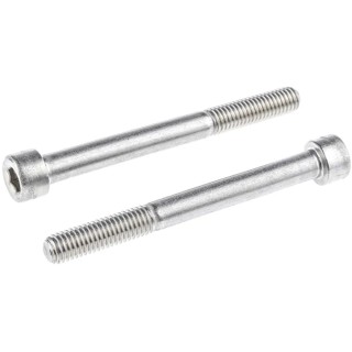 RS PRO Plain Stainless Steel Hex Socket Cap Screw, Hex, M10 x 80 mm 124-7373