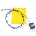 RS PRO Type J Copper Disc Thermocouple 6.35 mm Diameter 2 m Length 0 °C to 200 °C Temperature Range 131-4742