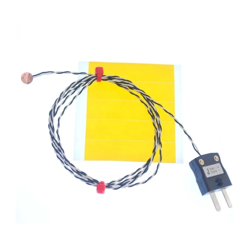 RS PRO Type J Copper Disc Thermocouple 6.35 mm Diameter 2 m Length 0 °C to 200 °C Temperature Range 131-4742