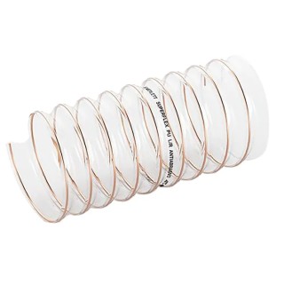 Contitech Clear Polyurethane Reinforced Flexible Ducting 5 m Length, 200 mm Inside Diameter, DIN 4102-B1 9130662000000