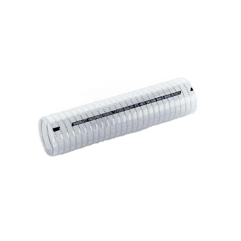 Contitech Vacupress Cristal Polyvinyl Chloride Hose Pipe, 38 mm ID, 51 mm OD, Clear, 10 m 260038RS10