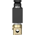 Festo Pneumatic Solenoid Valve 2/2 Closed Monostable Electric 24V Brass In-Line VZWD-L-M22C-M-G18-40-V-1P4-8