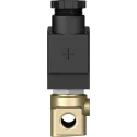 Festo Pneumatic Solenoid Valve 2/2 Closed Monostable Electric 24V Brass In-Line VZWD-L-M22C-M-G18-40-V-1P4-8