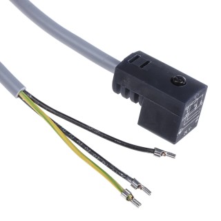 Festo Cable Lead for Use With Valves with EB Solenoid Coil, Angled Socket Connection, 2.5m Length KMEB-1-24-2.5-LED