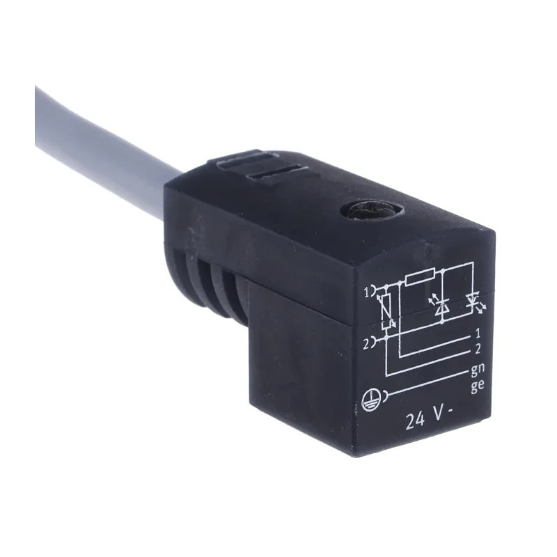 Festo Cable Lead for Use With Valves with EB Solenoid Coil, Angled Socket Connection, 2.5m Length KMEB-1-24-2.5-LED
